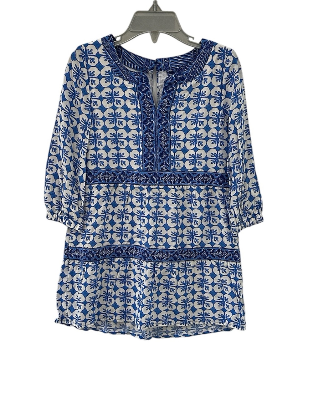 Vineyard Vines Girls Toddler Blue White Floral Dress Tunic 4T Boho